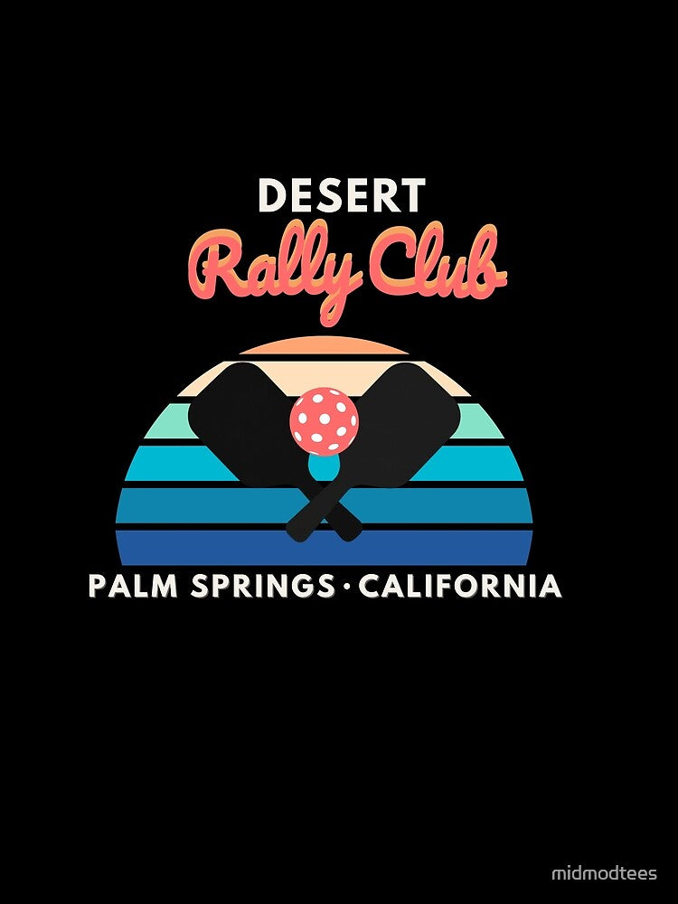 Desert Rally Club Pickleball Shirt Palm Springs by midmodtees