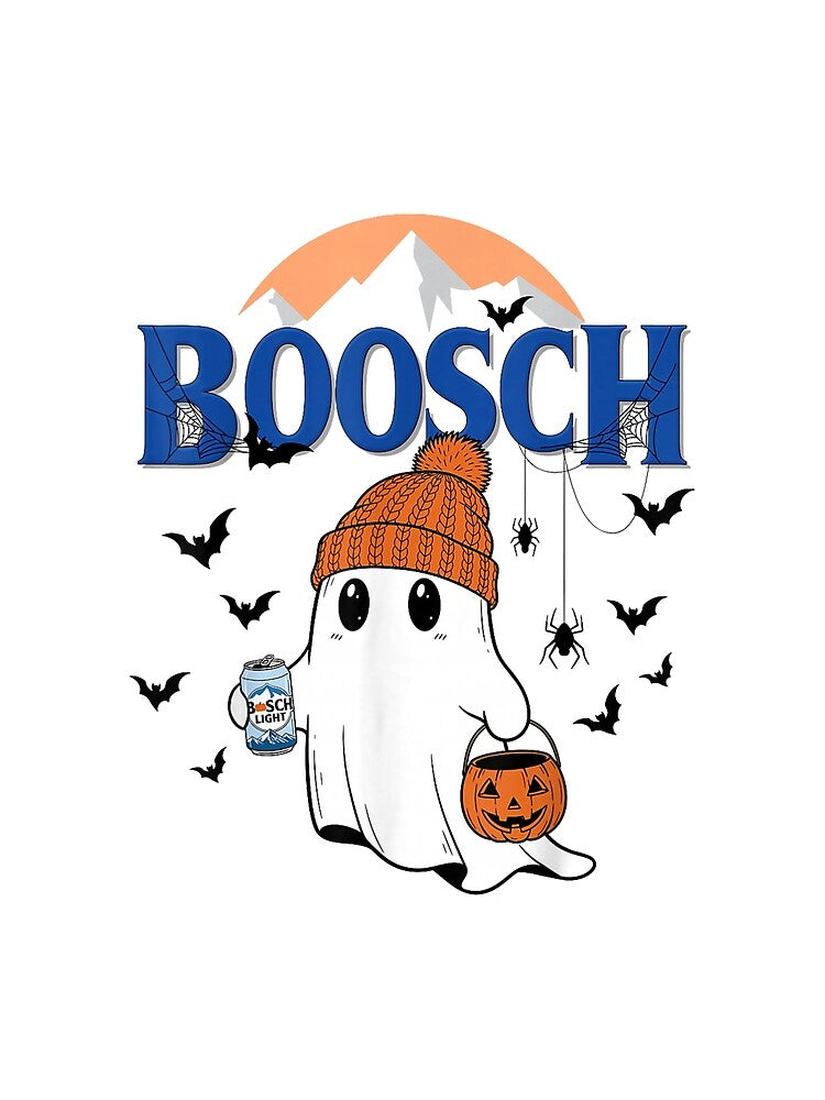 Boo Ghost Halloween Beer Drinking Spooky Season by AMBERBUFORD