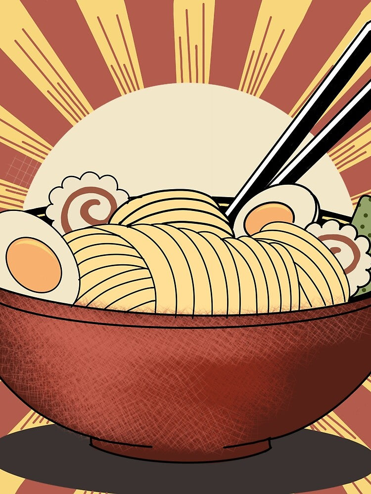 Retro Ramen Sunrise by Safurar