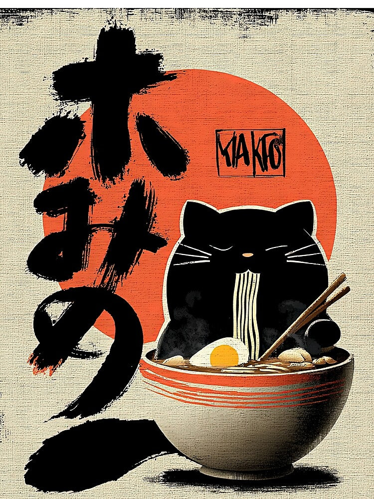 Steaming Noodle Serenity by Retro Type