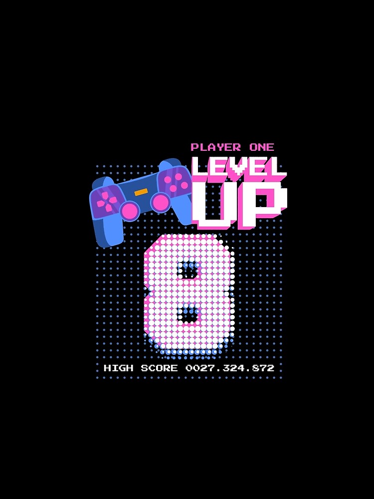 Player One Level Up 8 by patternprint1