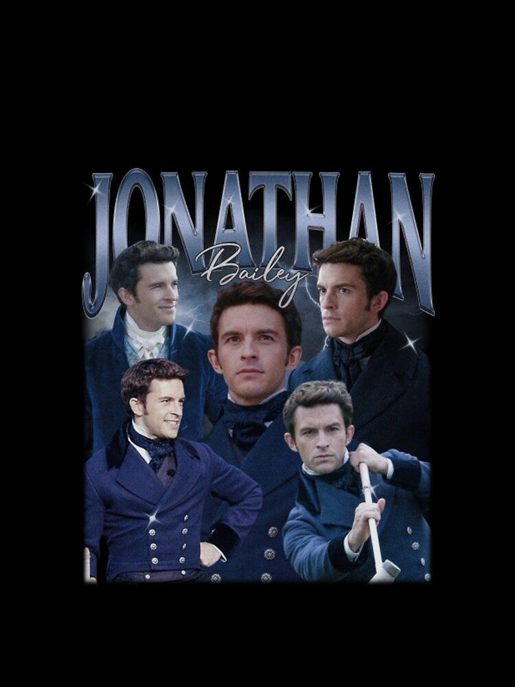 Jonathan Bailey 90s Vintage Bootleg Style - Charming British Actor Tribute by AidanToma