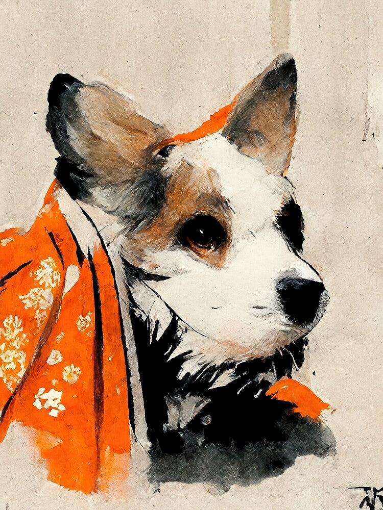 cute corgi painting by Aliveforfun