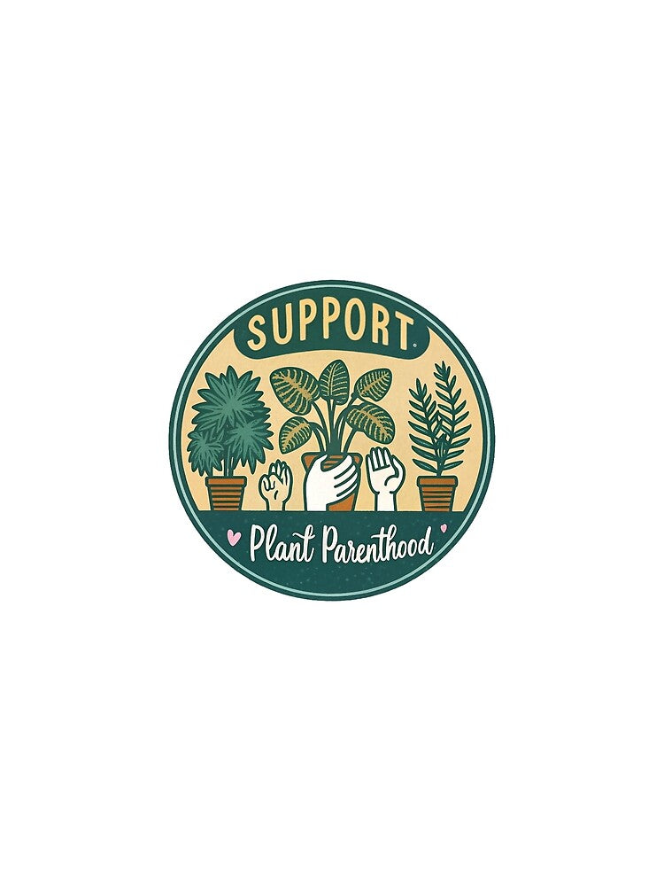 Support Plant Parenthood - Funny Retro Houseplant Lover Gift by Karma Arts