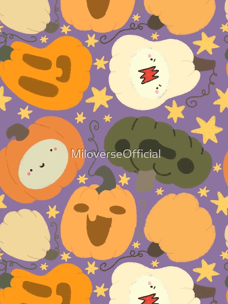 Halloween Pumpking Seamless Pattern by MiloverseOfficial