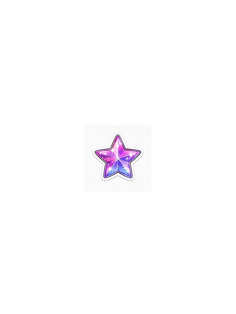 ? Cute Y2K Holographic Star Aesthetic Sticker | Neon Pink Purple Chrome Sparkle by NexArtify
