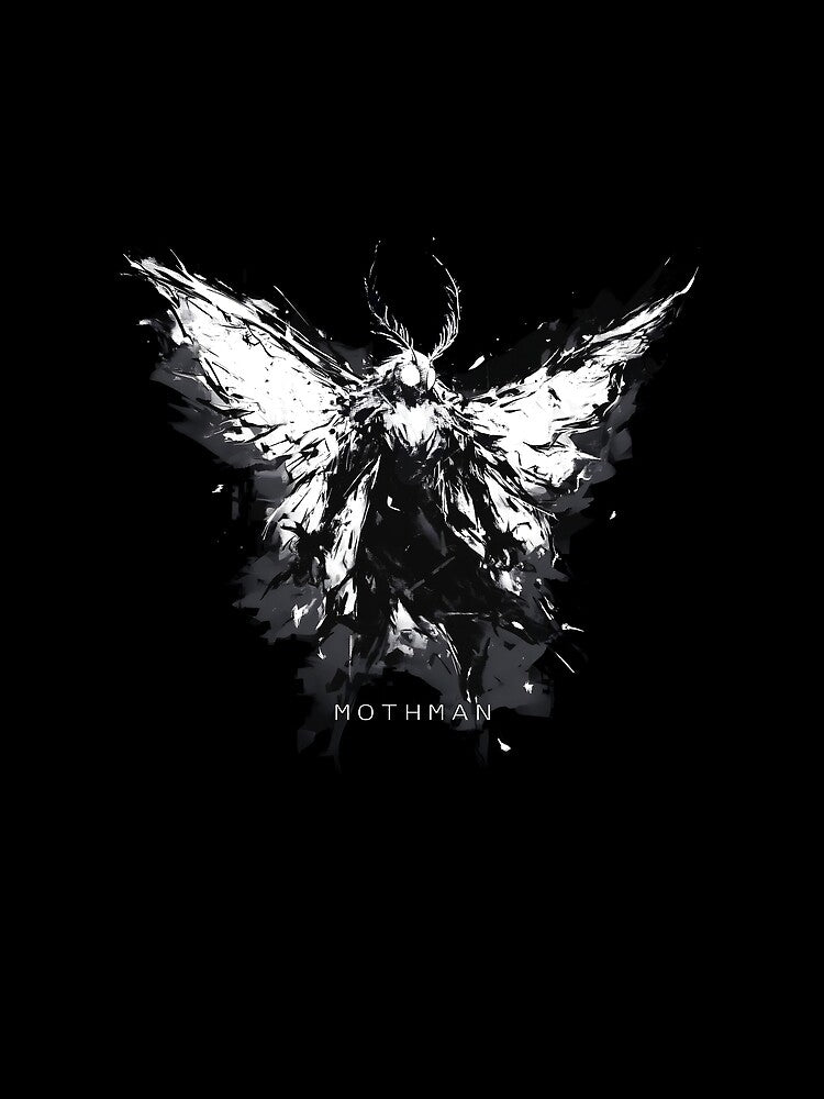 Mothman Cryptid Aesthetic – Retro Paranormal Creature Design by Best Joy
