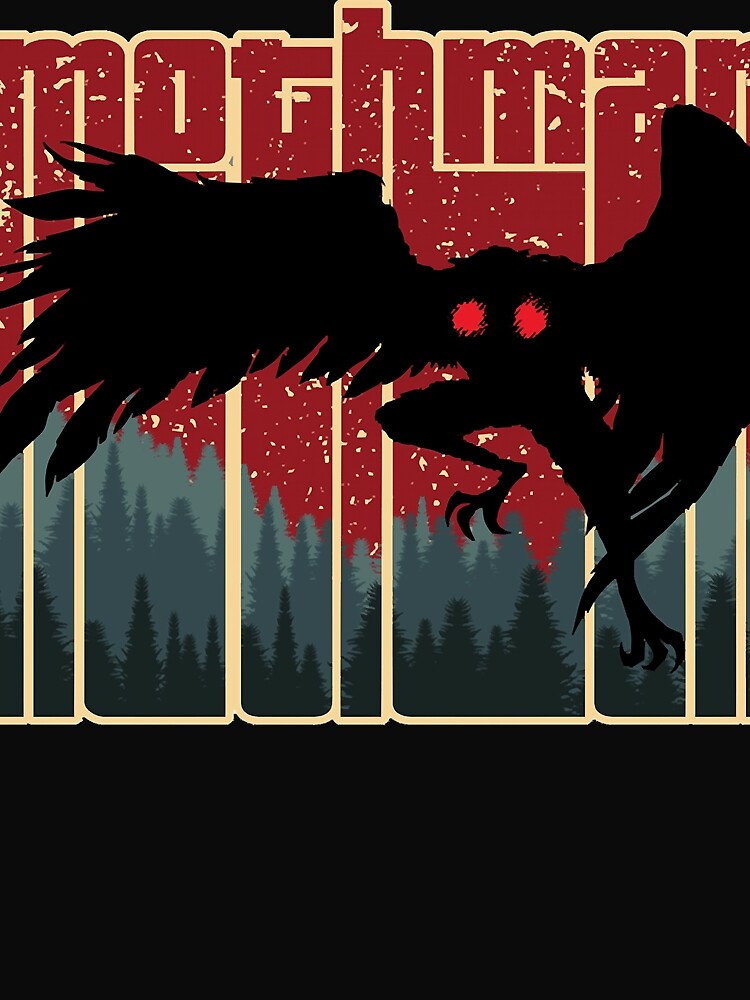 Retro Mothman - Cool Vintage Cryptid Cartoon - Original Artwork Essential by bonnietra5
