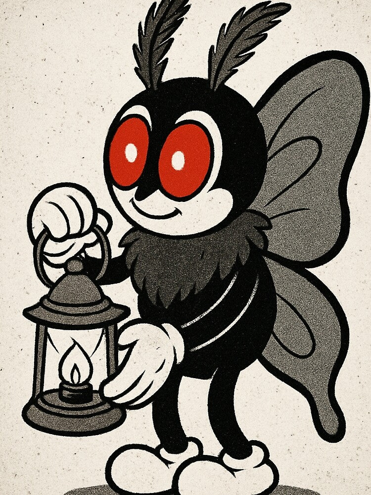 Cute Mothman 1930s Vintage Cartoon by DreamLeafCo
