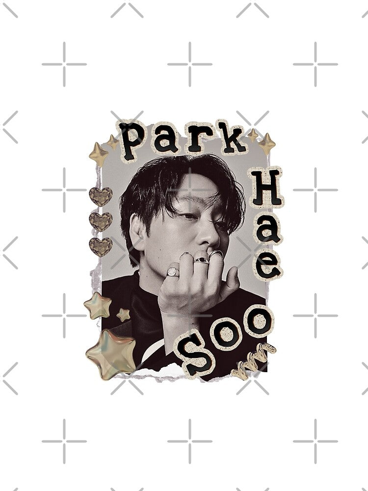 Park Hae-soo: Korean Drama Actor Scrapbook Collage Cozy Y2K Vintage Design by HELL0WBELLO