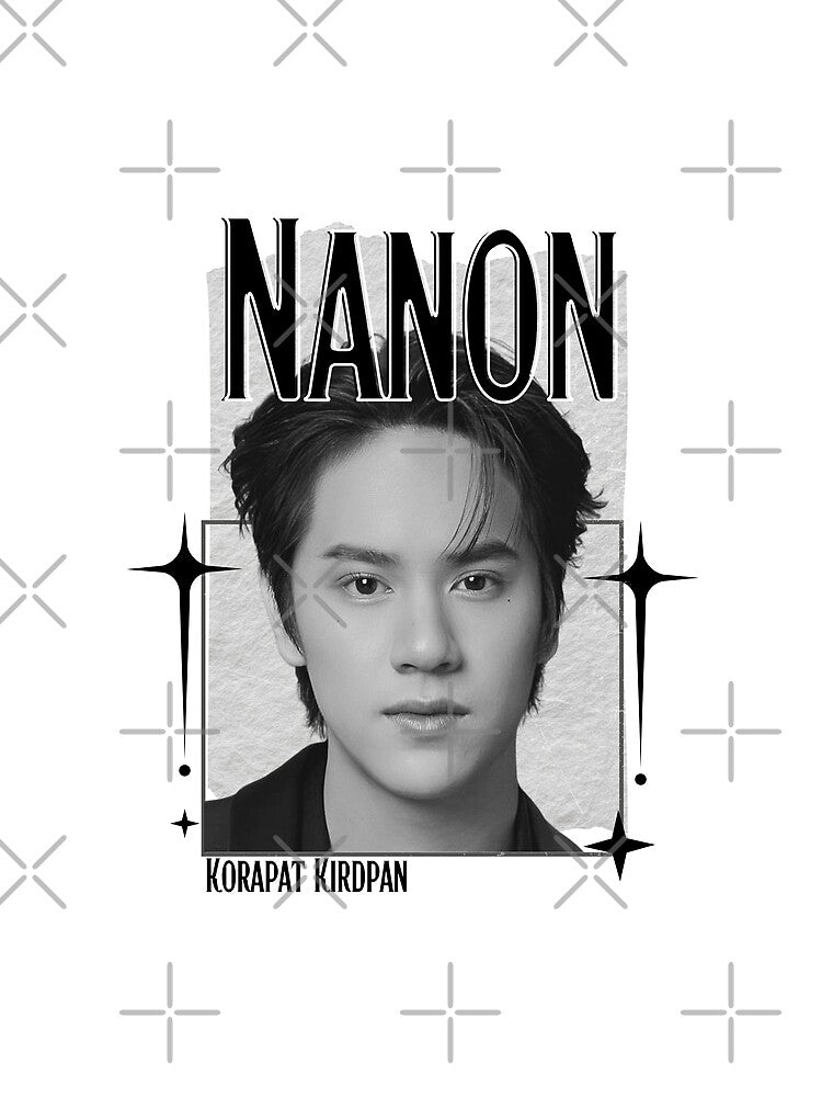 Nanon (Korapat Kirdpan) Thailand Actor  Thai drama Entertainment Scrapbook Collage Cozy Y2K Vintage Design by HELL0WBELLO