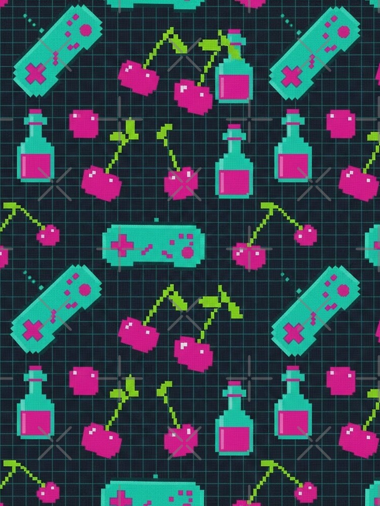 Vaporwave Retro Pixel Gaming Controller by CosyCush