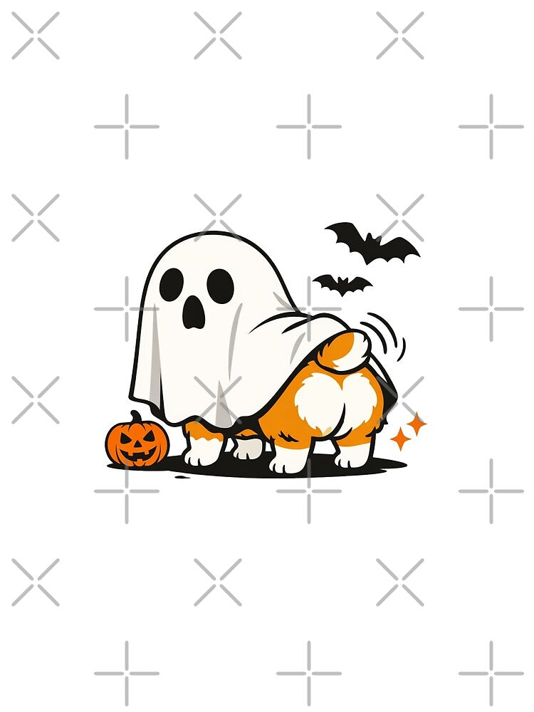 Spooky Corgi Butt Ghost Costume Halloween by Cherie-verse