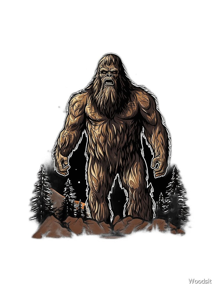 Bigfoot Cryptid - Luminous Trashcore V2 by Woodsit