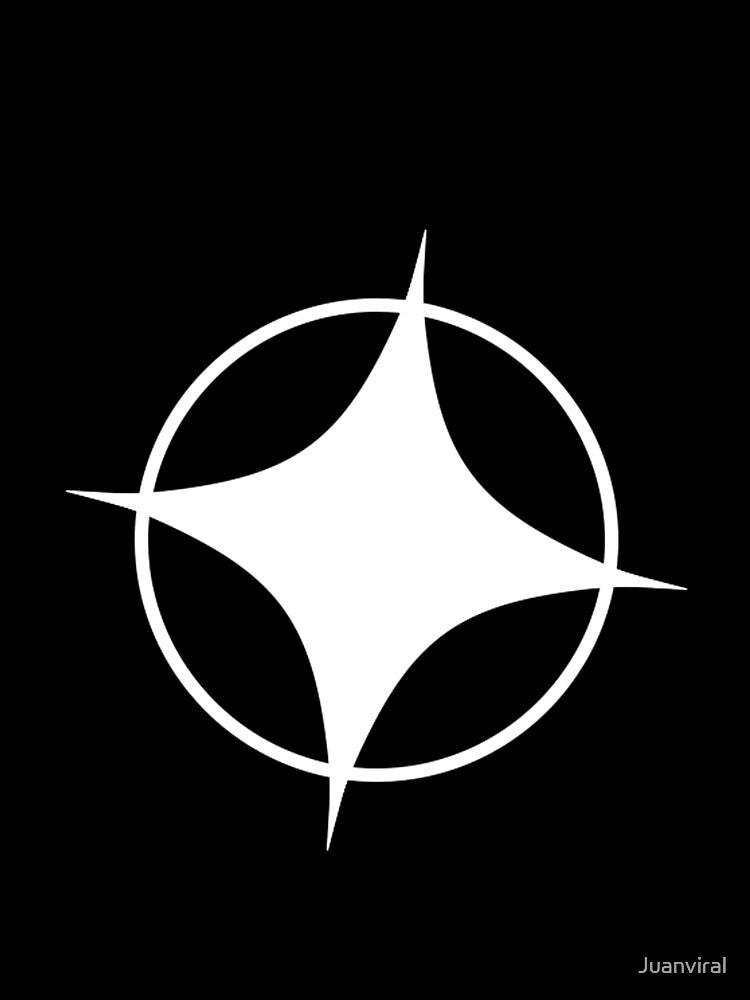 Minimal White Sparkling Star by Juanviral