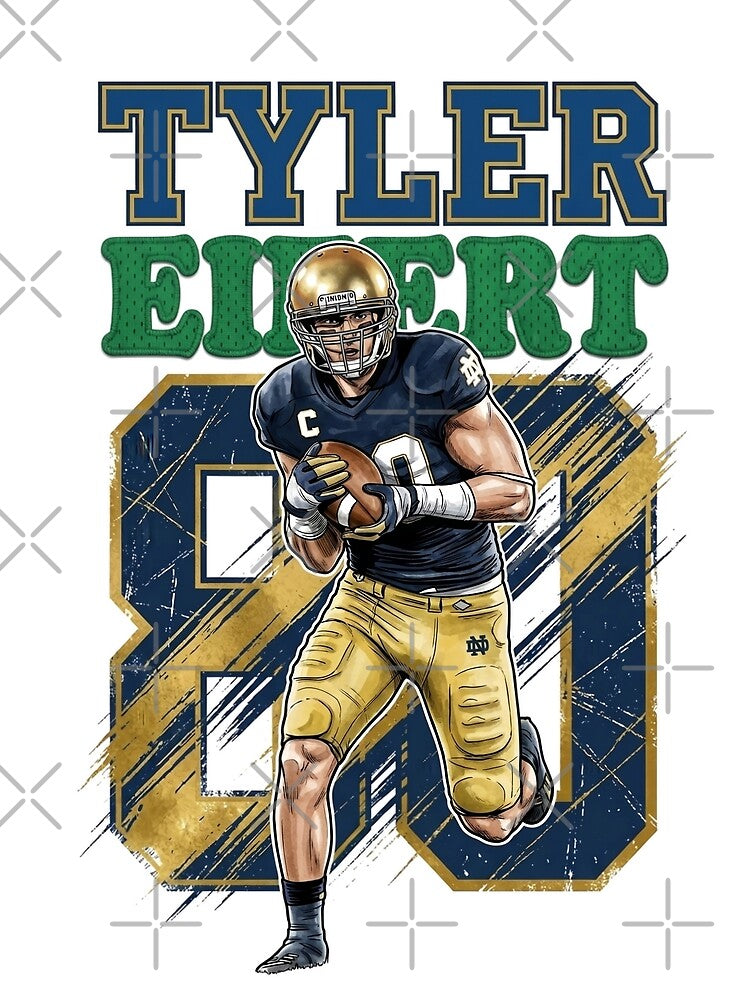 Tyler Eifert Retro 90s Vintage Bootleg Style Football by Thogan0416