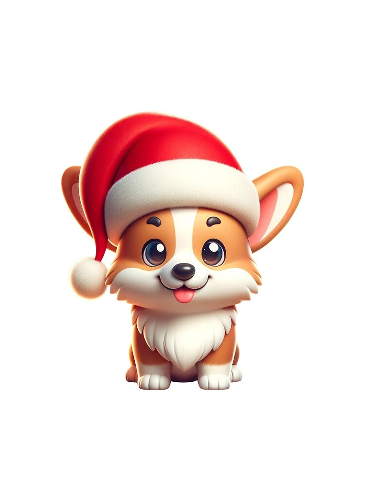 Santa Hat Corgi by CharmStudio