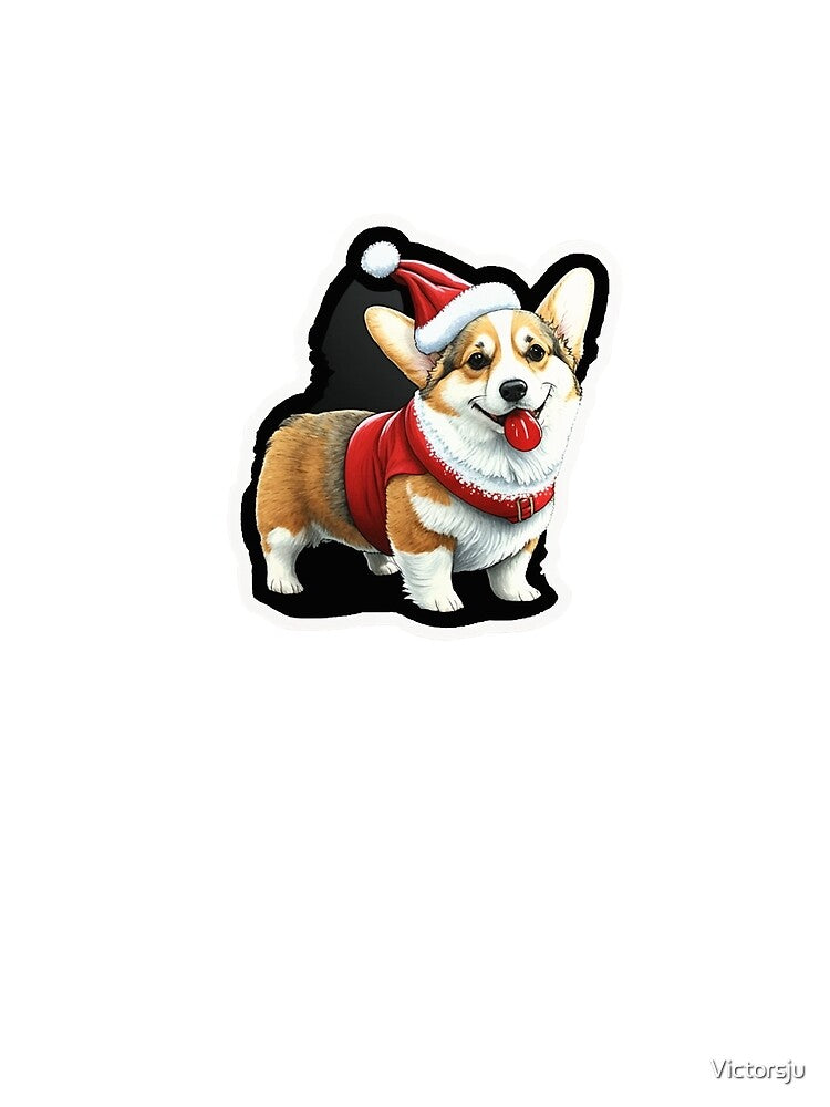 Cute Christmas corgi sticker by Victorsju