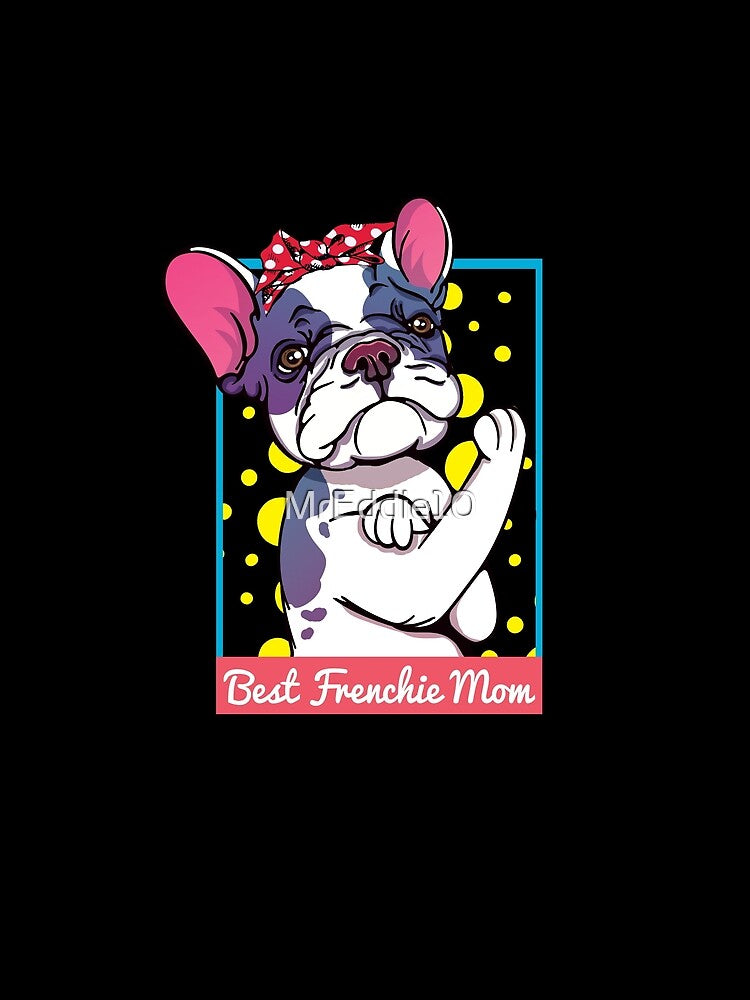 Retro French Bulldog Dog Mom Gift by MrEddie10