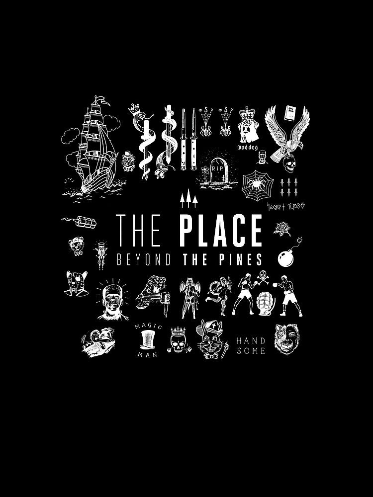 Tattoo Sheet - White Ink - The Place Beyond The Pines by hesjustken
