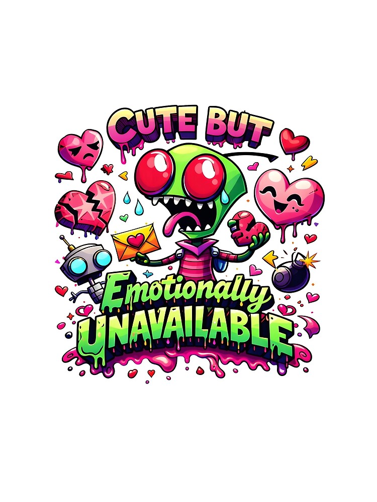 Cute But Emotionally Unavailable Alien by AnnDesignStudio