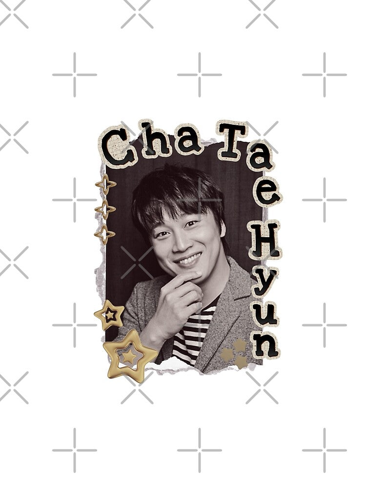 Cha Tae-hyun : Korean Drama Actor Scrapbook Collage Cozy Y2K Vintage Design by HELL0WBELLO