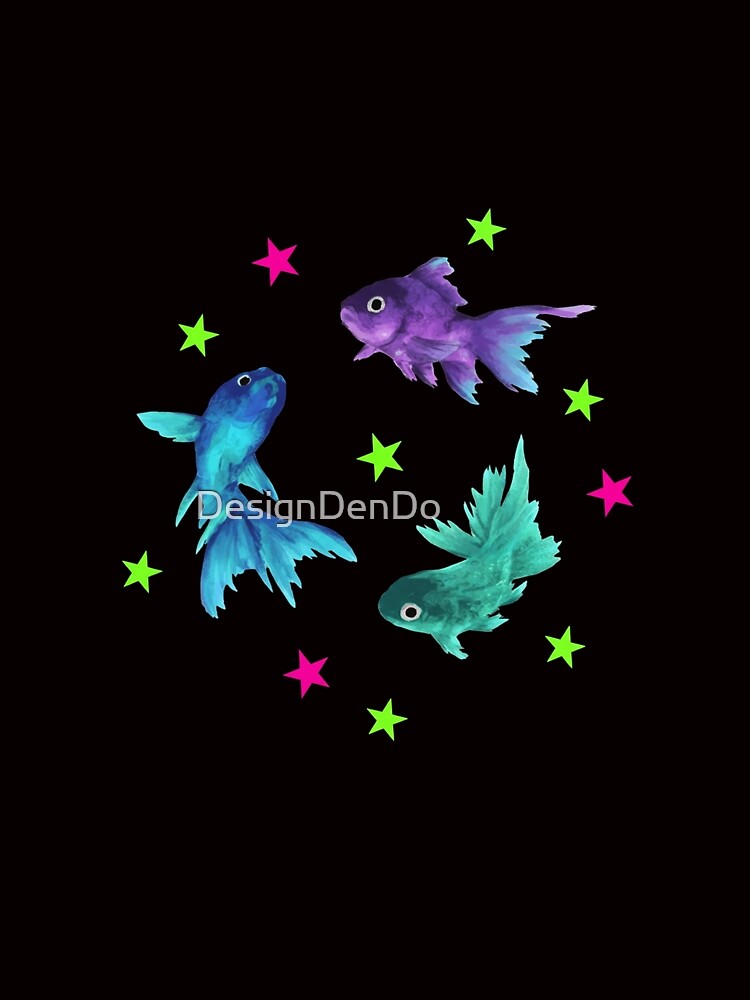 Goldfish, Star Aesthetic, Cute, Beachy, Grunge Y2K, Cool Vintage Retro Gift by DesignDenDo ⭐⭐⭐⭐⭐