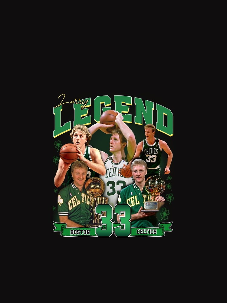 Larry Bird Legend Basketball Signature Vintage Retro 80s 90s Bootleg Rap Style by ZeiaShop2505