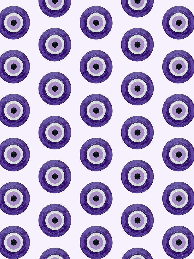 EVIL EYE of Protection Lavender Purple Paint by S-M-P-A
