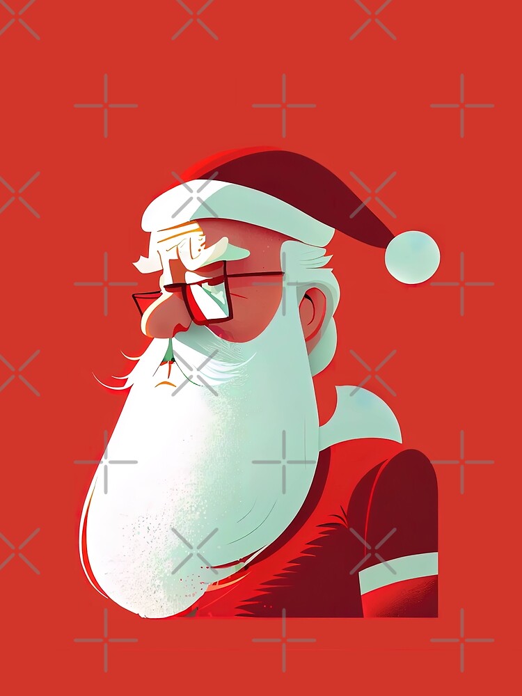 Retro Vintage Santa Claus, Red Santa Claus by T-Shirt-Depot