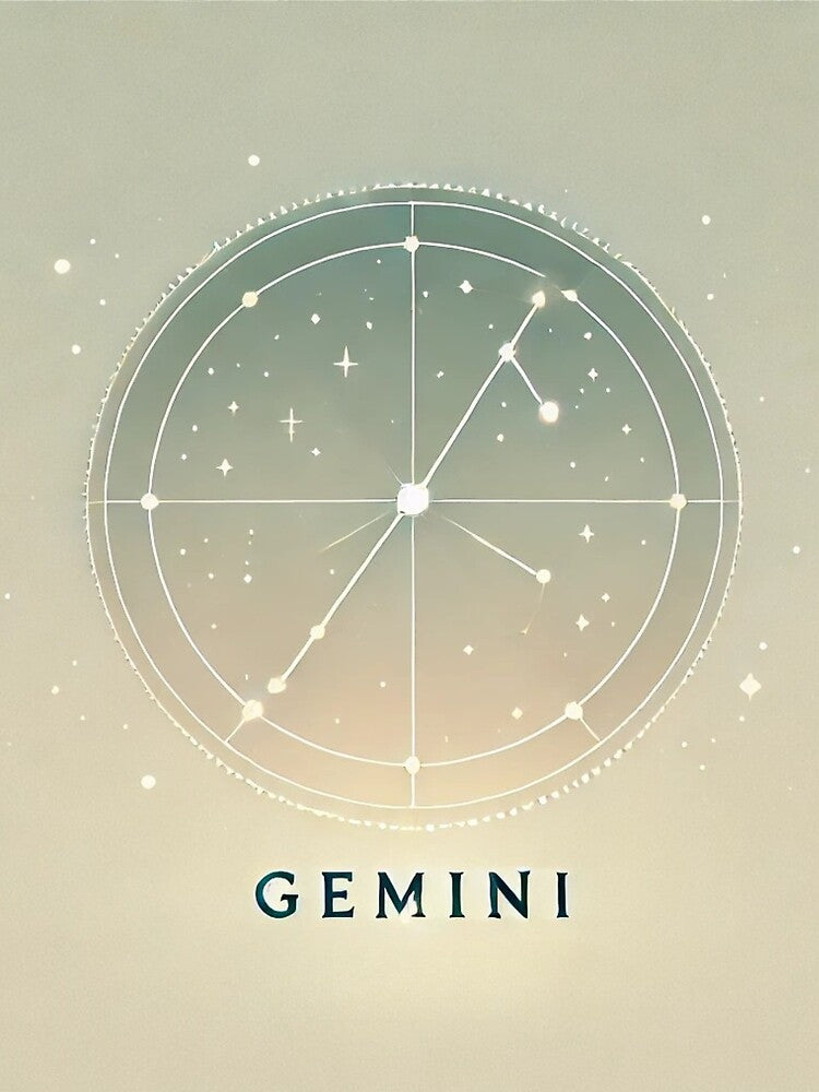 Minimalist Gemini Constellation Design by Designeerguy