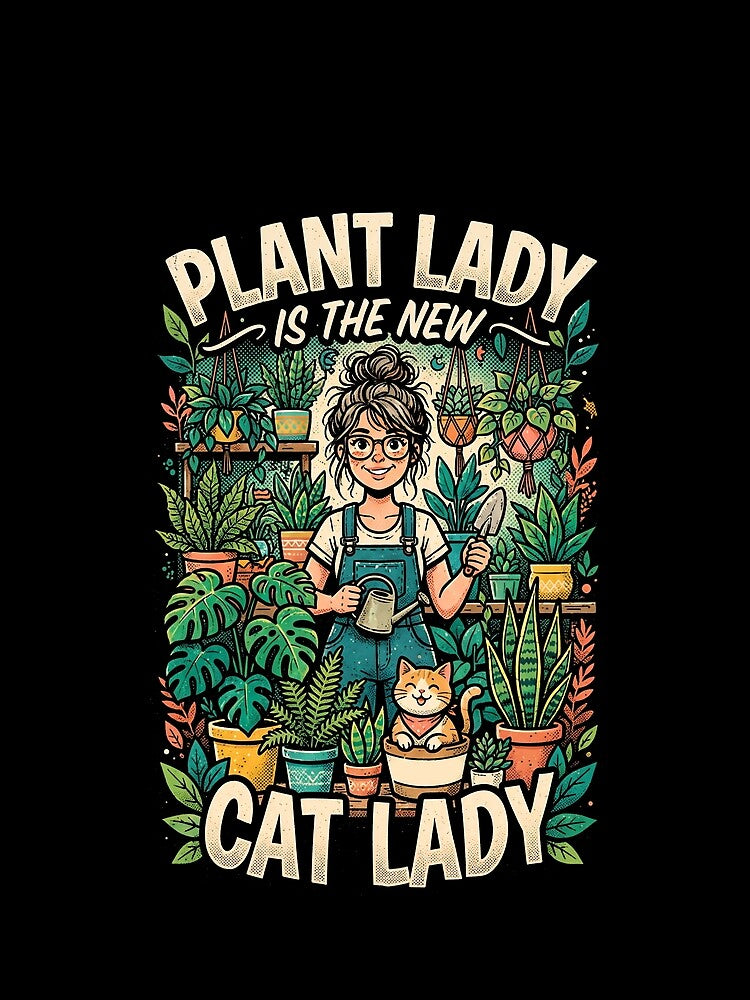 Plant Lady Is The New Cat Lady by Gabriela Mihai