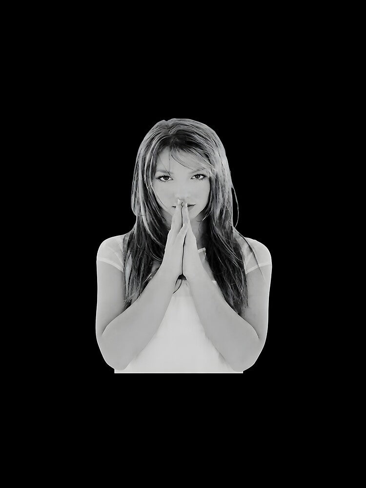 Britney Spears Vintage Y2K Pop Star Black And White Portrait by CCChillingfrog