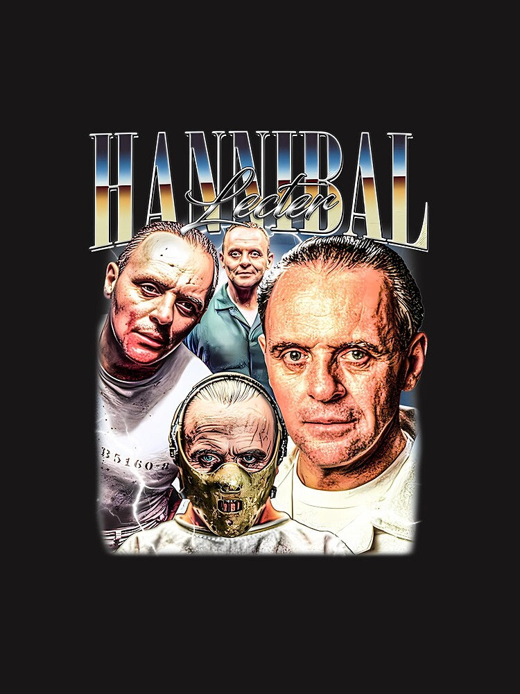 Hannibal Lecter Bootleg Vintage 90S Style Graphic T-Shirt LIMITED EDITION by Barsandloops