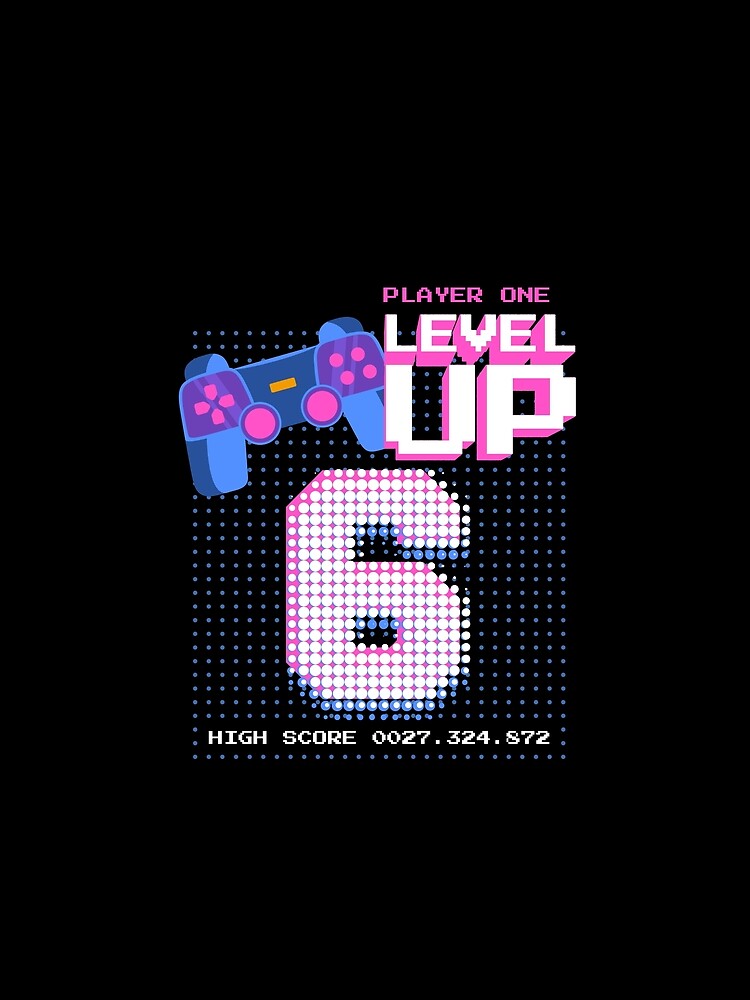 Player One Level Up 6 by patternprint1