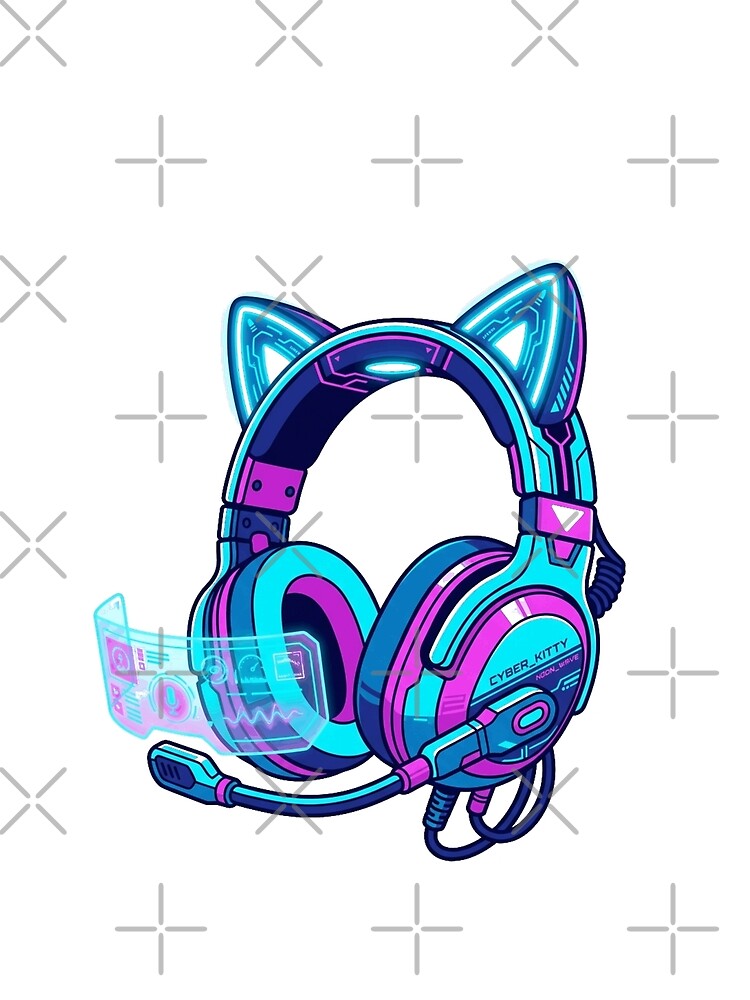 Y2K Aesthetic 2000s Retro Cyber Girl Holographic Sticker Pack by mood-draftsman