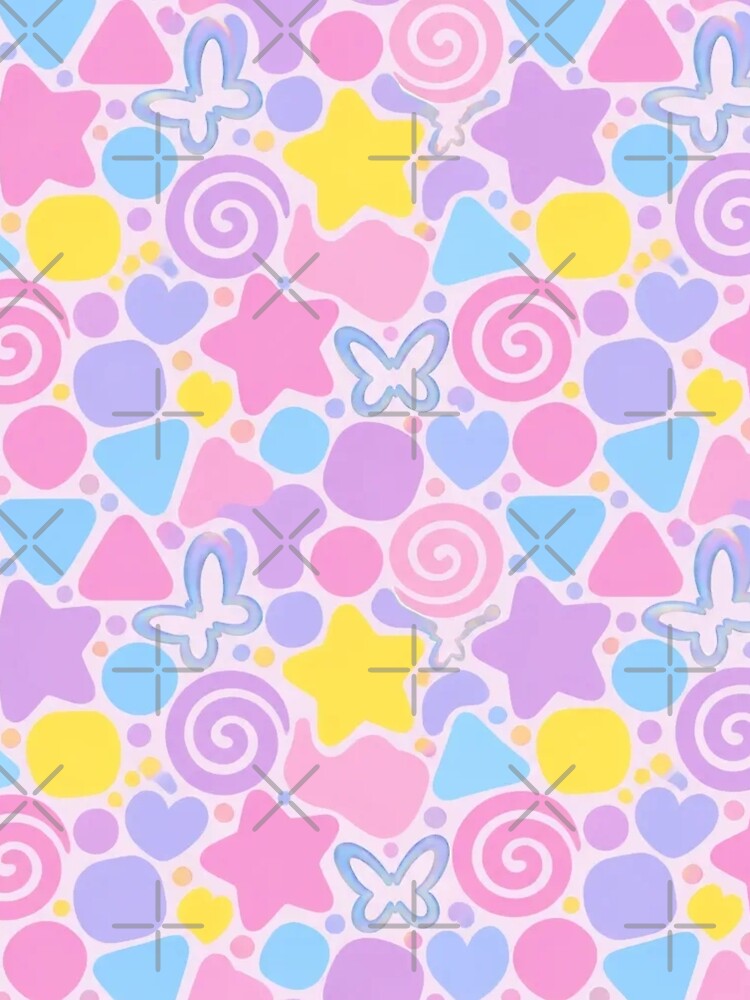 Y2K Retro Star & Swirl Nostalgia Aesthetic by StickyGuys