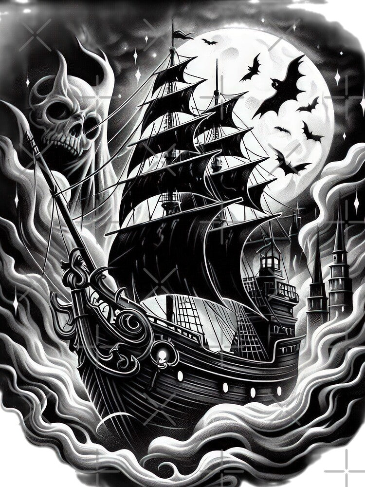 Halloween  tattoo ghost ship Halloween ghost by Expressions-Sel