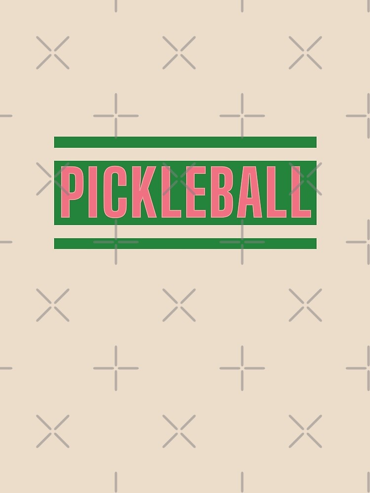 Vintage Retro Pickleball Design | Green & Pink Old Money by opptop