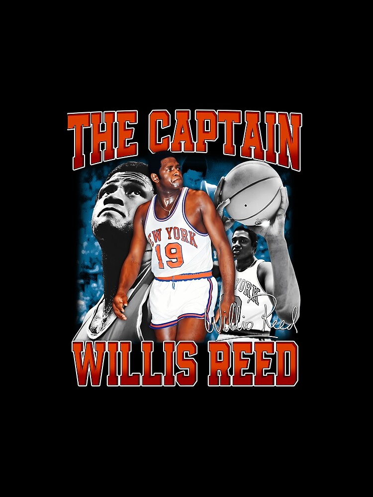 Willis Reed The Captain Basketball Legend Signature Vintage Retro 80s 90s Bootleg Rap Style by xmemes