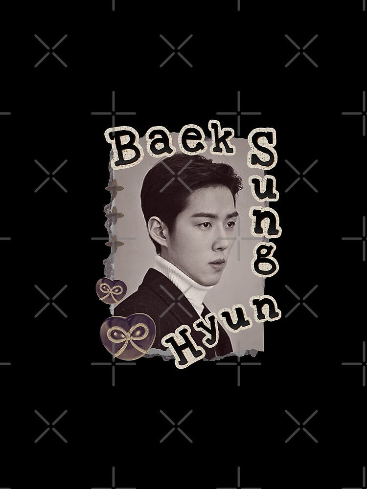 Baek Sung-hyun: Korean Drama Actor Scrapbook Collage Cozy Y2K Vintage Design by HELL0WBELLO
