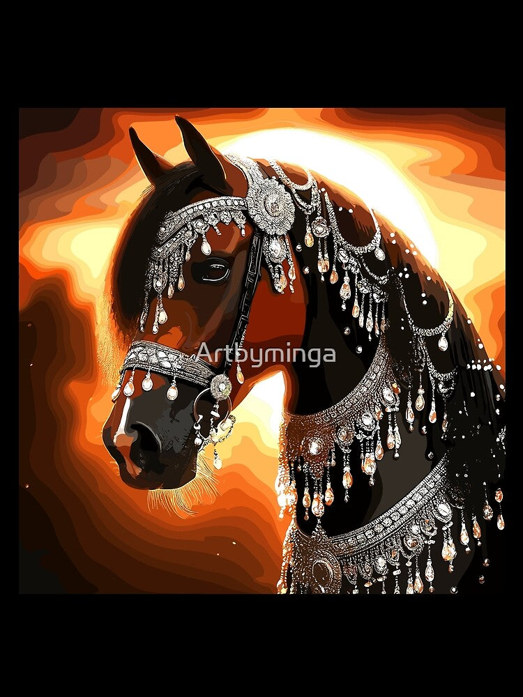 Beautiful Horse and jewels by Artbyminga