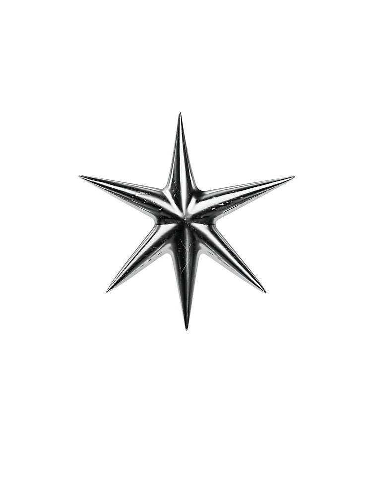 Chromed Galaxy Star Icon Logo 3D by Uzi-Design