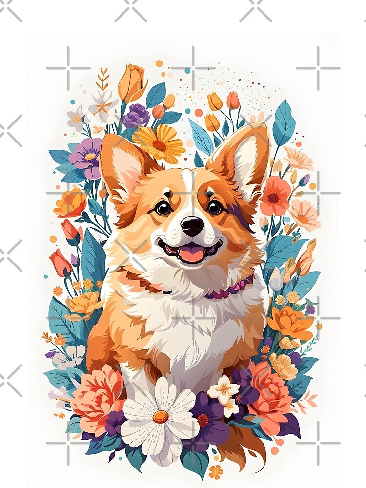 Corgi Charm: Springtime Accessories Collection by digiscapeart