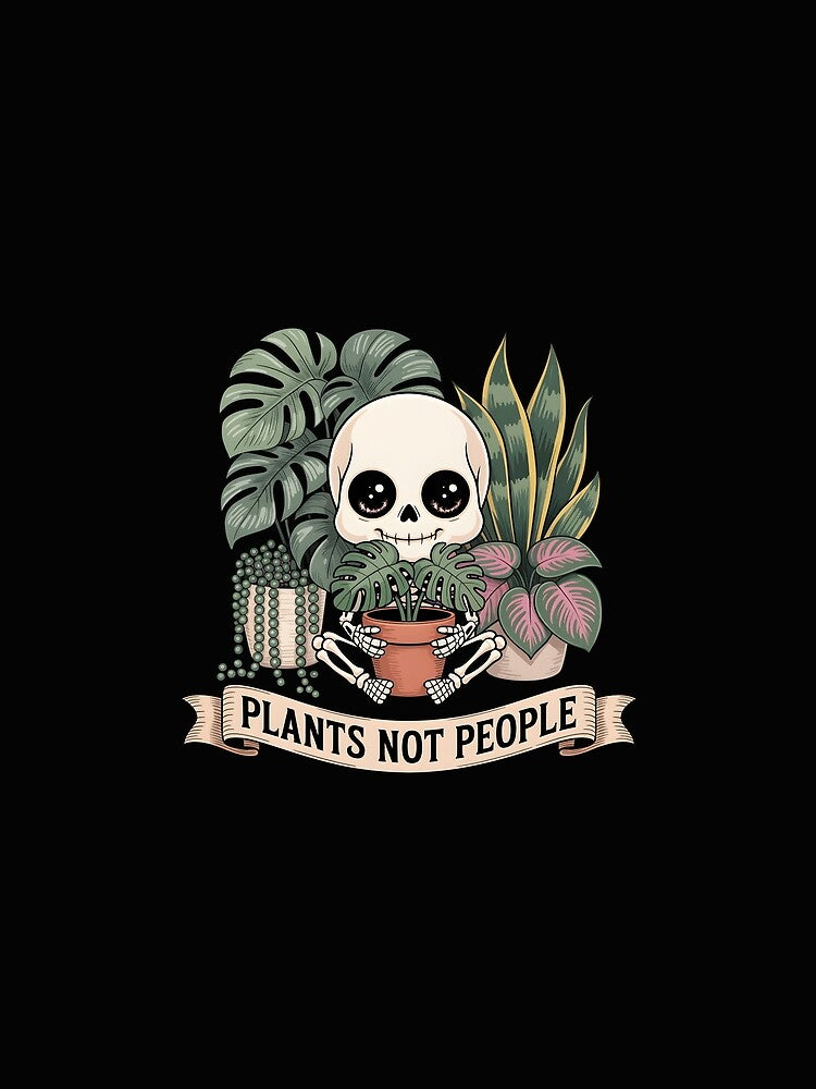 Monstera Plant Lover Plants Not People Skeleton Women Girls by clothesy7