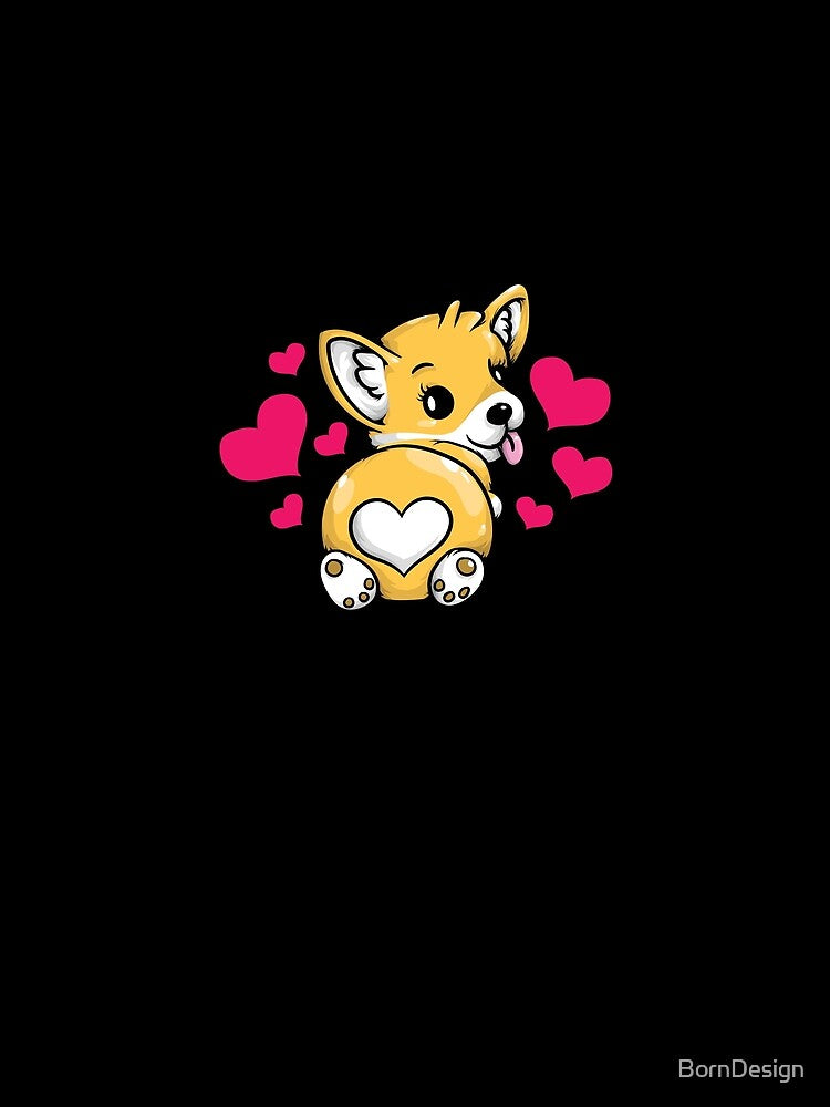 Corgi Butt Funny Corgi Bum by BornDesign