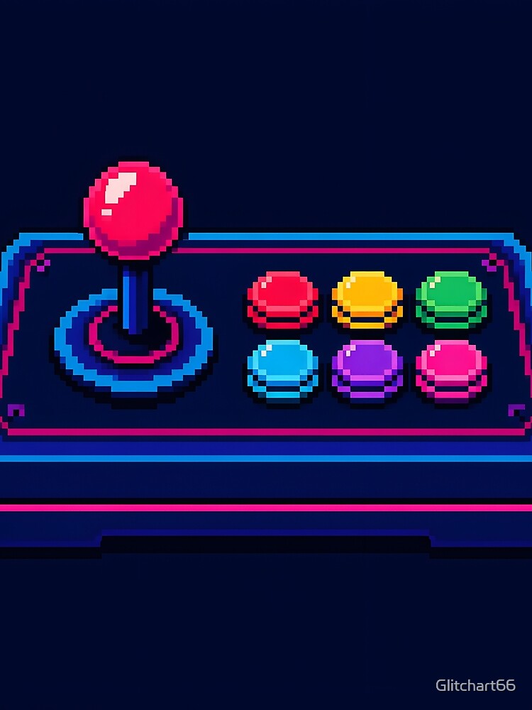 Pixel Art Retro Arcade Controller by Glitchart66