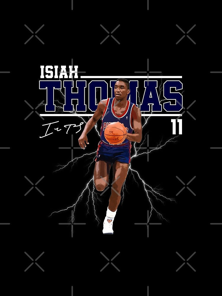 Isaiah Thomas Basketball Legend Signature Vintage Retro 80s 90s Bootleg Rap Style by MariaCollier