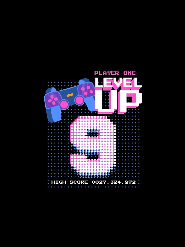 Player One Level Up 9 by patternprint1