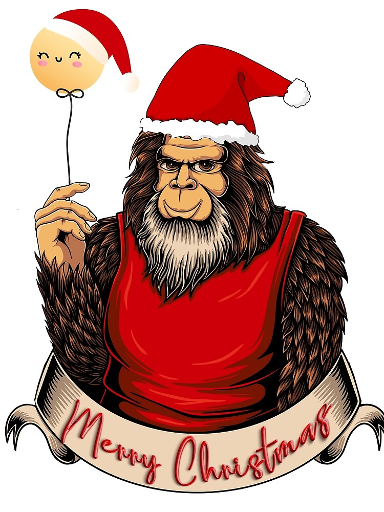 funny bigfoot cryptozoology Christmas merry by rizqy